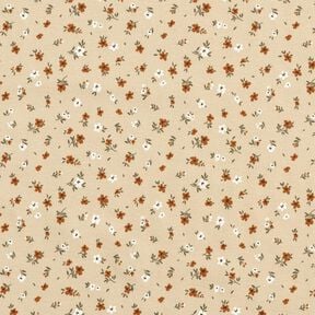 Jersey coton Mille-fleurs &ndash; sable, 