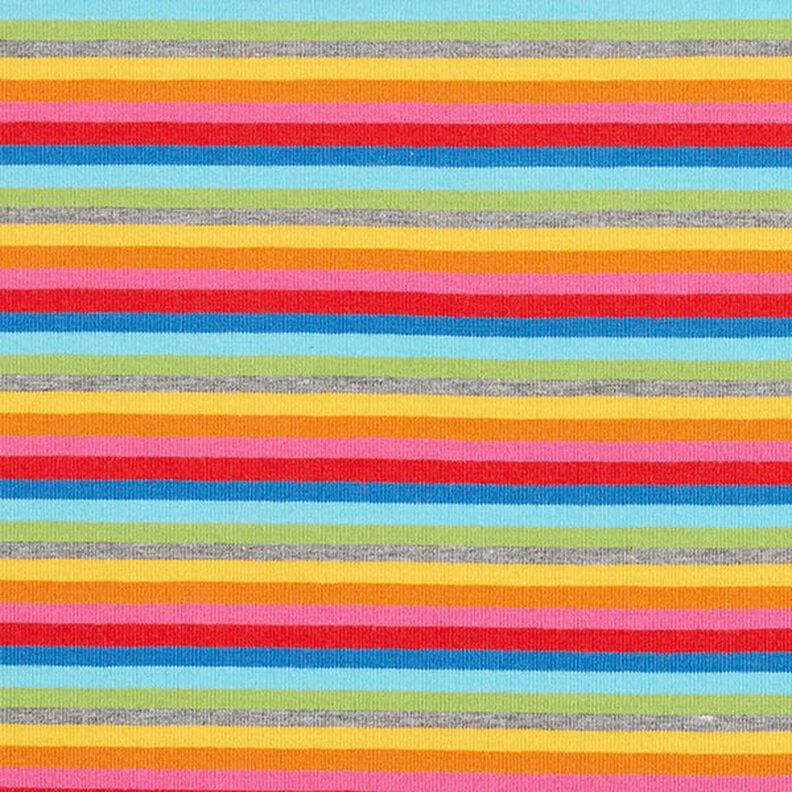 Jersey de coton Rayures arc-en-ciel | by Poppy,  image number 1