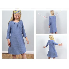 Robe avec plis à l’encolure AMELAND | Patron prêt à découper | 86-152, 