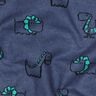 Flanelle coton Dinosaures effrontés | Poppy Fabrics – bleu jean/vert émeraude,  thumbnail number 2