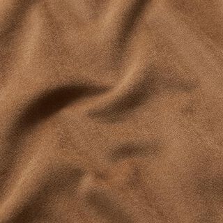 Velours stretch Velours côtelé fin uni – marron moyen, 