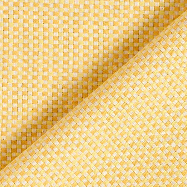 Tissu de décoration Jacquard Structure unie – jaune,  image number 4