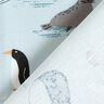 Tissu de décoration Semi-panama Animaux sur la glace – bleu bébé/blanc,  thumbnail number 4
