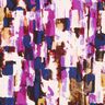 Tissu viscose Impression numérique coups de pinceau abstraits – raisin/indigo,  thumbnail number 1