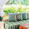Toile pour store banne Rayures mixtes – vert sapin/écru,  thumbnail number 10