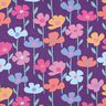 French Terry Sweat d’été Fleurs colorées | Poppy Fabrics – lilas rouge,  thumbnail number 1