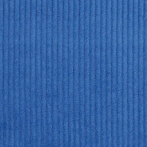 Velours côtelé large prélavé Uni – bleu jean,  image number 1