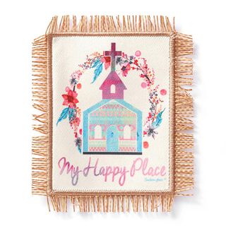 Application My Happy Place – écru, 