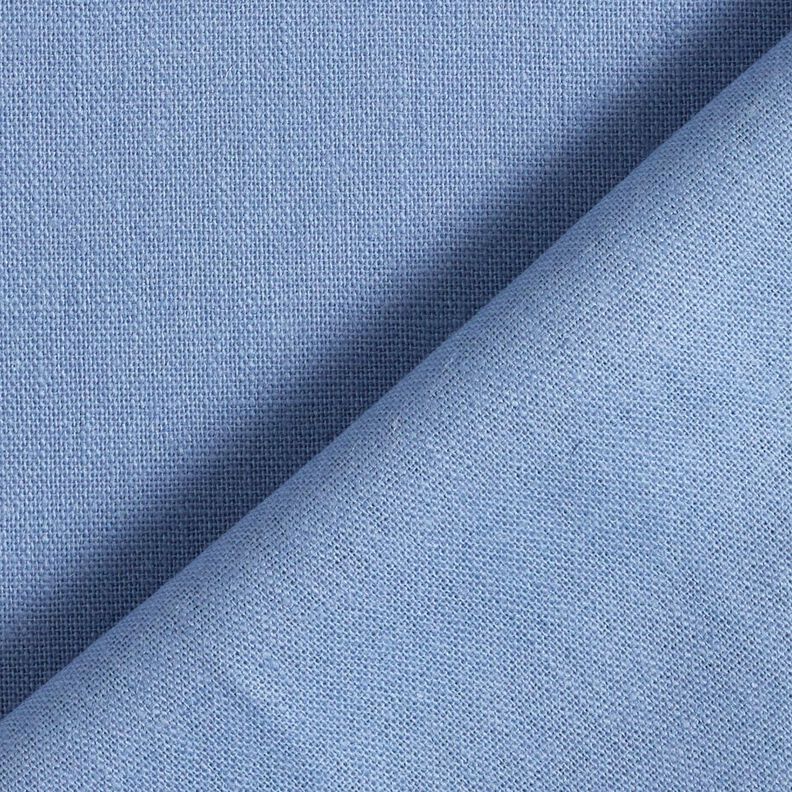 Pur lin lourd Uni – jean bleu clair, image number 3