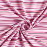 Jersey coton Ringelstreifen – mauve/rose vif,  thumbnail number 3