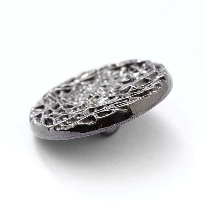 Bouton métallique Météore  – argent métallique,  image number 2