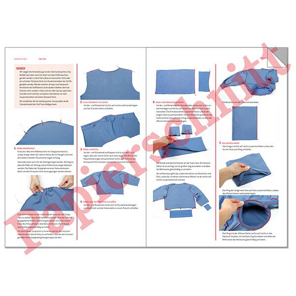 Pull à manches volantées et larges poignets FRAU OKE | Patron prêt à découper | XS-XXL, image number 13