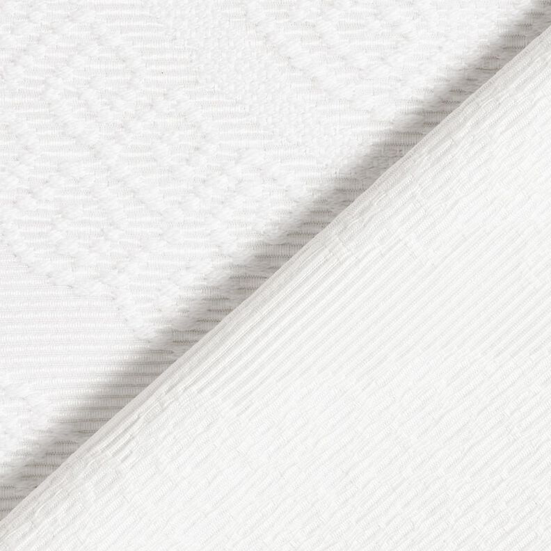Tissu de décoration Jacquard losanges décoratifs 275 cm – blanc, image number 4