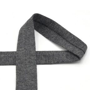 Biais Jersey coton Chiné [20 mm] – anthracite, 