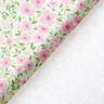 Tissu de décoration Satin de coton Mer de fleurs – rose clair/blanc,  thumbnail number 4