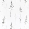 Tissu pour voilages Voile Herbes fines 295 cm – blanc/noir,  thumbnail number 1