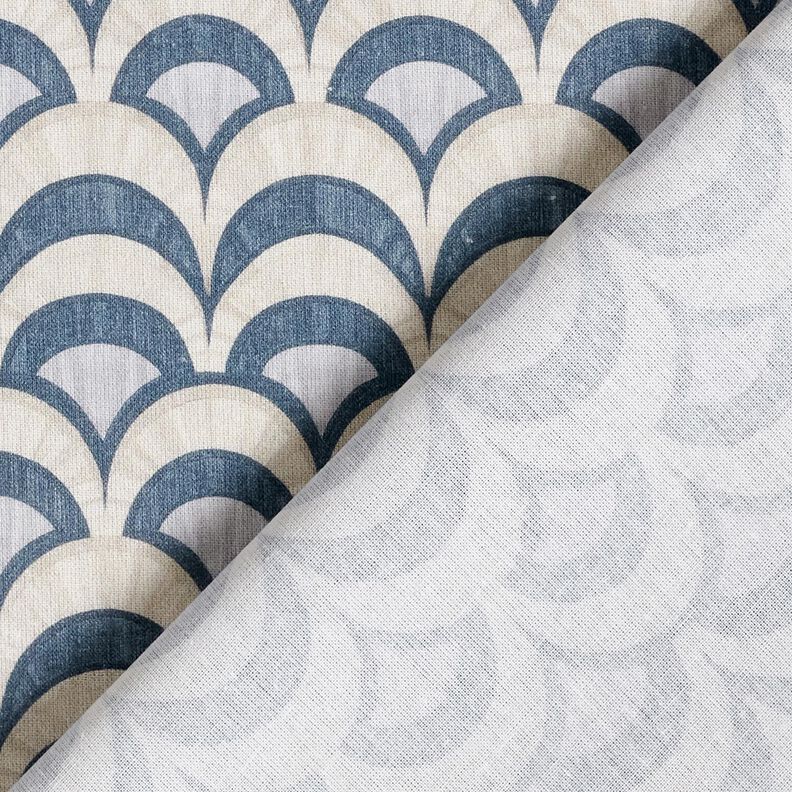 Tissu en coton Popeline arcs élégants – gris bleu/taupe clair,  image number 4