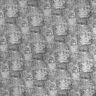 Tissu tricoté imprimé métallisé abstrait – argent métallisé/noir,  thumbnail number 1