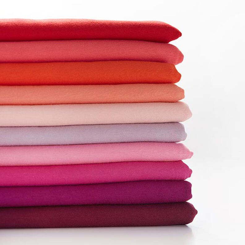 Jersey coton Medium Uni &ndash; rouge,  image number 4