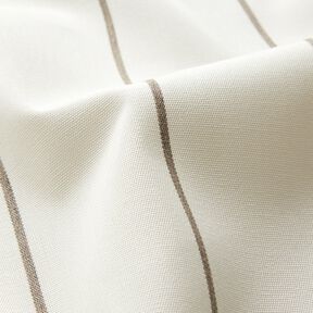 Tissu d’extérieur Canvas Rayures fines – blanc/gris clair, 