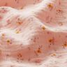 Tissu double gaze de coton fleurs romantiques – rosé,  thumbnail number 2