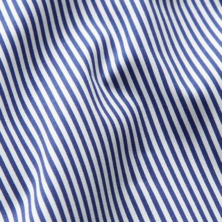 Coton stretch à fines rayures – bleu marine/blanc, 