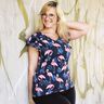Jersey coton Flamant rose | Glitzerpüppi – bleu nuit/rose clair,  thumbnail number 7