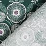 Tissu en coton Cretonne Vrilles de fleurs – sapin bleu/ivoire,  thumbnail number 4
