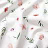 Popeline coton fleurs et papillons – blanc,  thumbnail number 2