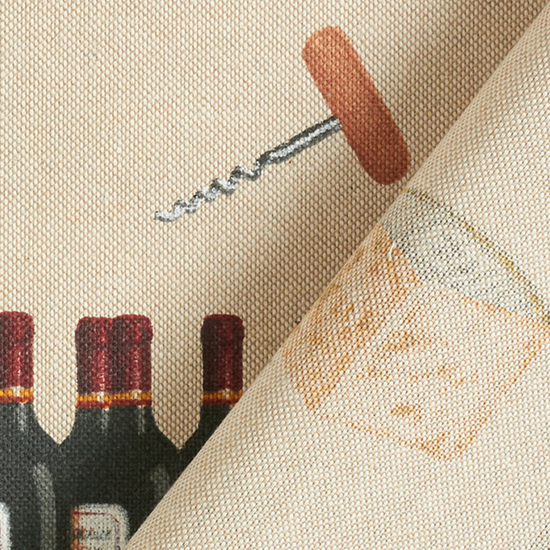 Tissu de décoration Semi-panama vin – nature,  image number 4