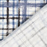 Lin-viscose mélangés à carreaux abstraits – blanc/bleu acier,  thumbnail number 5