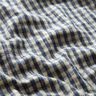 Tissu pour manteau en laine mélangée à petits carreaux – beige/bleu,  thumbnail number 2