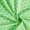 Coton enduit Sujets abstraits – jaune citron/bleu aqua,  thumbnail number 3