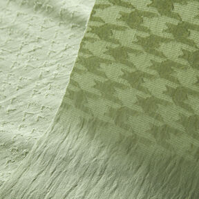 Jacquard dobby Pied-de-poule &ndash; kaki, 
