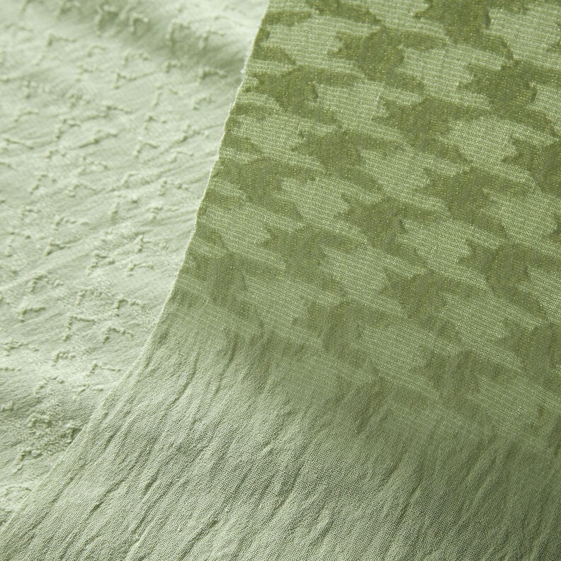 Jacquard dobby Pied-de-poule – kaki,  image number 3