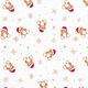 Panel French Terry Sweat d’été Nounours de Noël – écru/rouge,  thumbnail number 8