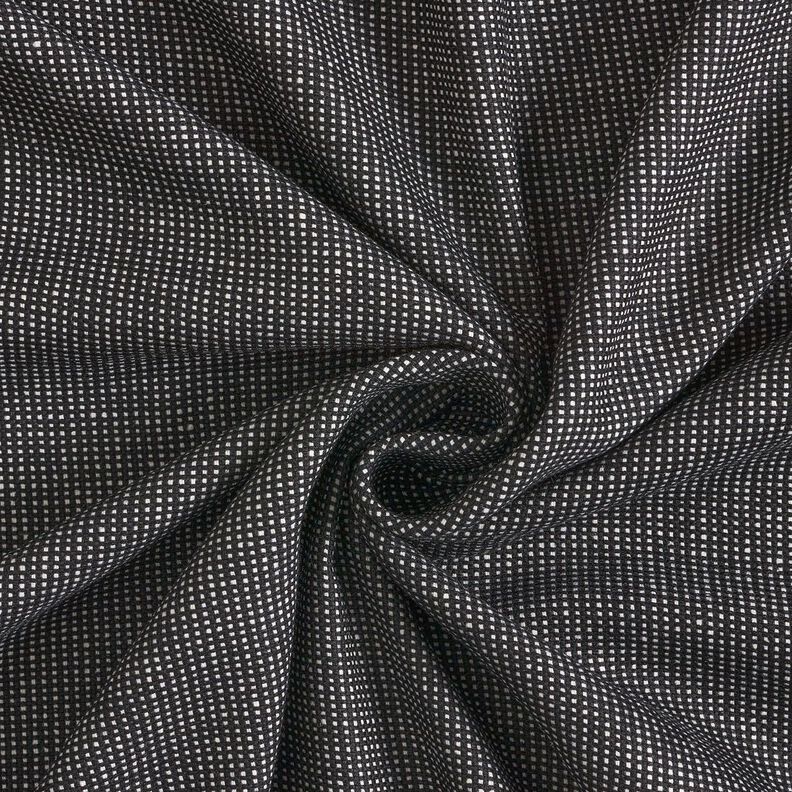 Chiffon en laine à mini carreaux – noir/blanc,  image number 1