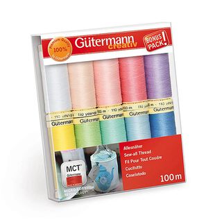 Set de fil à coudre Pour Tout Coudre - pastel - | BONUS PACK! | Gütermann creativ, 