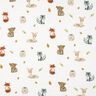 Tissu double gaze de coton Animaux de la forêt Impression numérique | Poppy Fabrics – blanc/terre,  thumbnail number 1