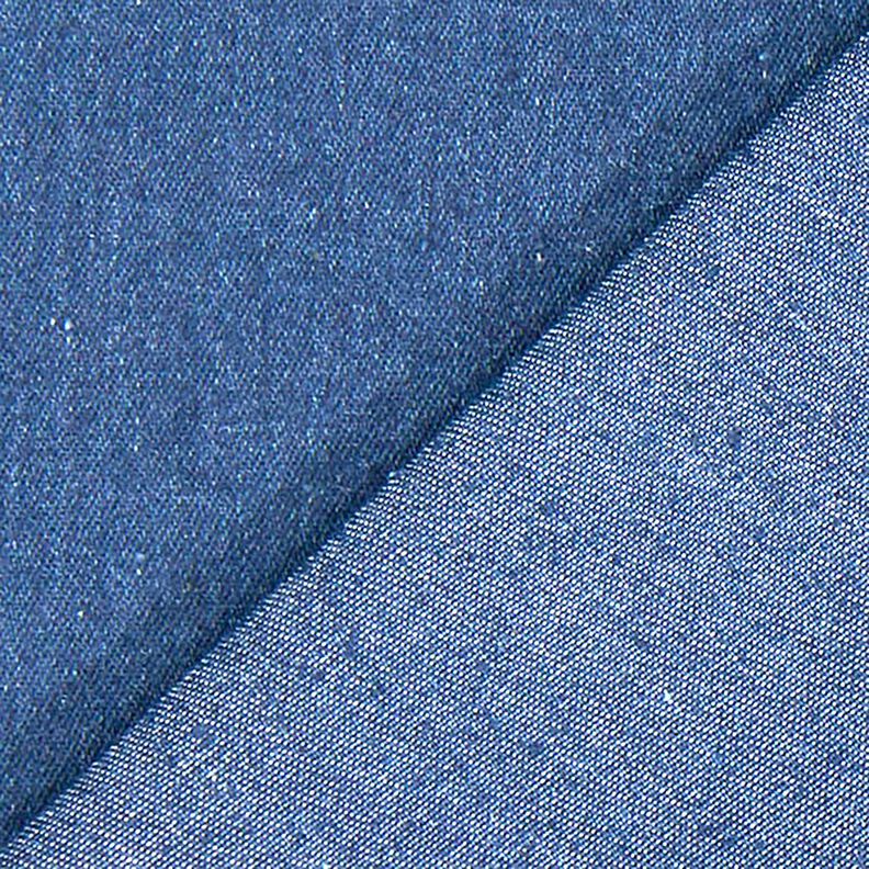 Denim de coton m&eacute;lang&eacute; moyen &ndash; bleu marine,  image number 3