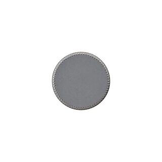 Bouton à queue polyester métal [ 15 mm ] – gris, 