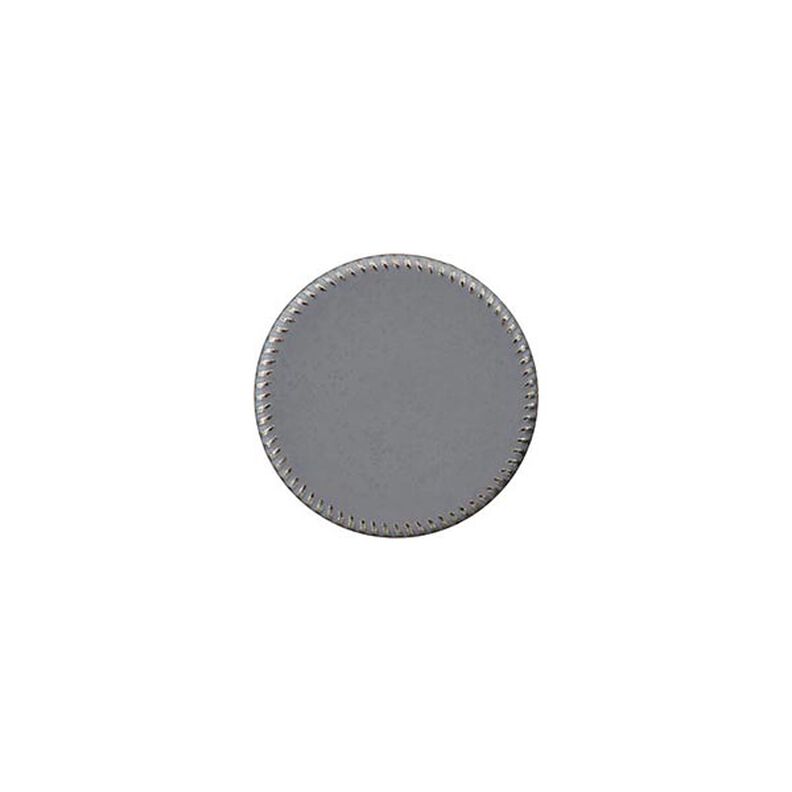 Bouton à queue polyester métal [ 15 mm ] – gris,  image number 1