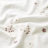 Velours à côtes fines avec fleurs en broderie et paillettes – crème,  thumbnail number 2