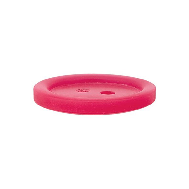 Bouton plastique 2 trous Basic - rose vif,  image number 2