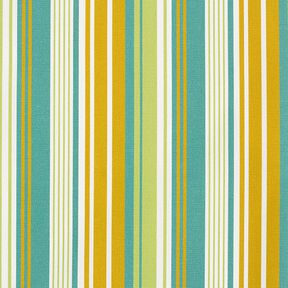 Toile pour store banne Rayures mixtes – moutarde/vert clair, 