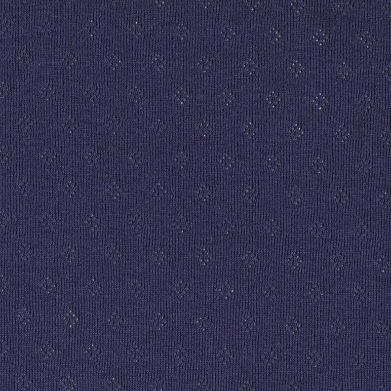 Jersey finement tricoté à motif ajouré – bleu marine,  image number 3