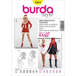 Mère Noël / diables / infirmières, Burda 2464, 