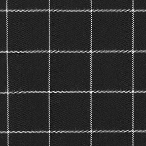 Mélange viscose stretch carreaux – noir/blanc, 