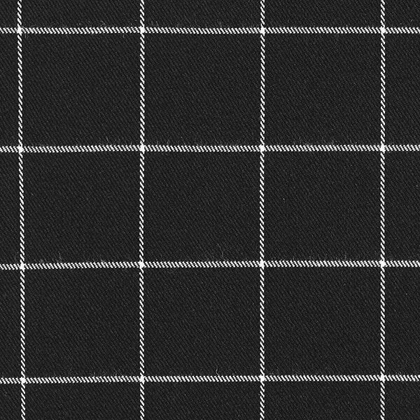 Mélange viscose stretch carreaux – noir/blanc,  image number 1