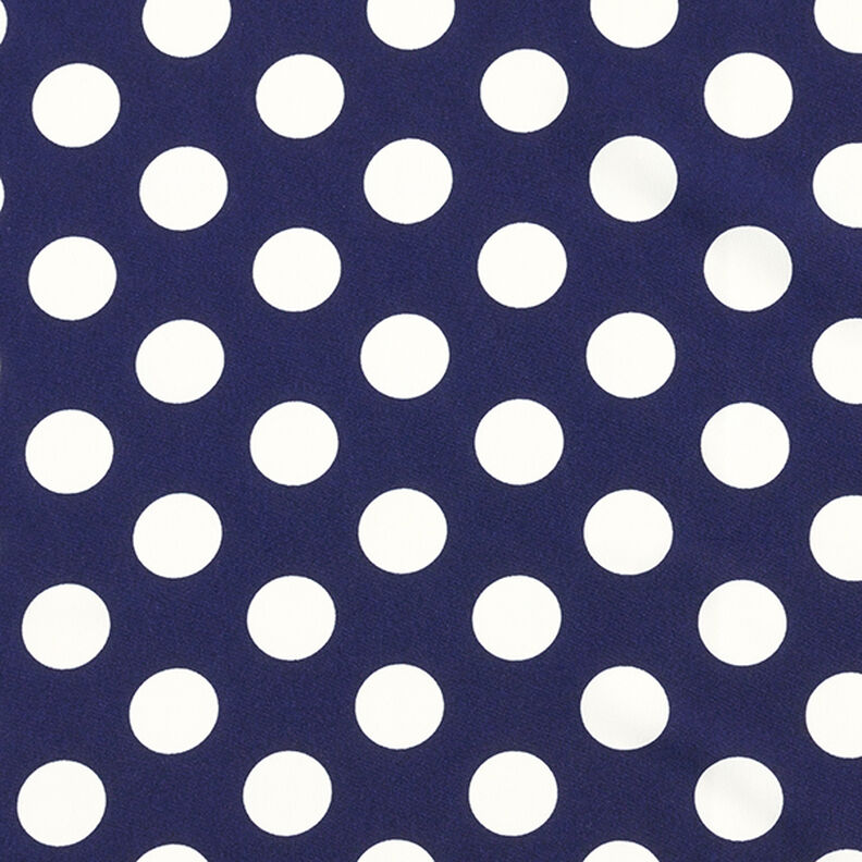 Tissu crêpe Pois [2,5 cm] – bleu marine,  image number 1